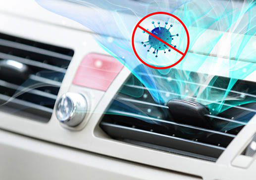 Dezinfekce klimatizace auta